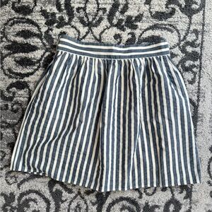 Alice and Olivia Striped Blue and White Women's Skirt Size 8
